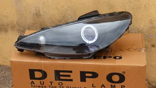 Retrofit Peugeot 206, ela deu o farol de presente para o namorado