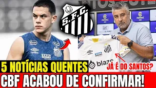 SAIU! URGENTE! 5 NOTÍCIAS DO SANTOS DE CAÍR O QUEIXO! ÚLTIMAS NOTÍCIAS DO SANTOS DE HOJE