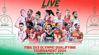 RE-LIVE | FIBA 3x3 Olympic Qualifying Tournament 2024 | Day 1/Session 2 | 3x3 Basketball