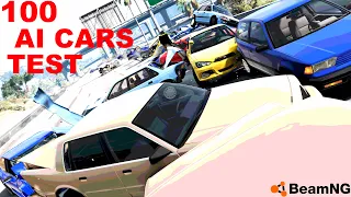 Spawning 100 AI Cars | BeamNG.Drive CPU Test