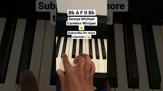 How to play Careless Whisper by George Michael #shorts #tutorial #piano #music #subscribe #musician