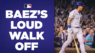 Javy Báez PUMPED after blasting Cubs' walk-off hit vs. Reds!