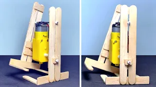 ROBOT CAMINANTE CASERO! | Como Hacer un Robot que Camina +5km/h ! (Usando Materiales Reciclados)
