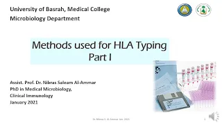 Methods used for HLA typing Part I