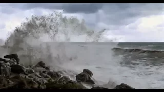 Шторм на Белых скалах . Абхазия Цандрипш