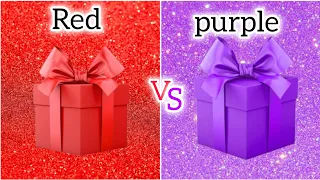 🎁🥰choose you gift box 🎁red vs purple #art 🎁🥰🤮#youtube #Taslim gift box #youtube