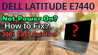 Dell latitude Power on issue ||latitude e7440 Power Dead / Not Power on Fix @khcomputers