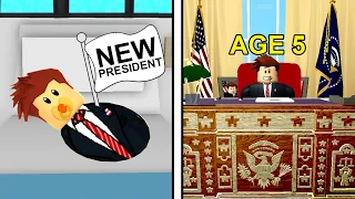 CHILD Born As President.. (Roblox)