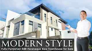 House Tour P96 ·"Fully-Furnished, SOPHISTICATED and Practical!"· BF Homes New 5BR Townhouse for Sale