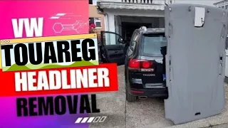 VW Touareg Sagging HEADLINER Removal