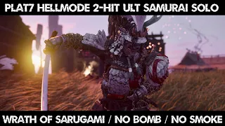 Ghost of Tsushima - PLAT7 Hell mode survival wrath of sarugami & 2-Hit Ult samurai solo clear