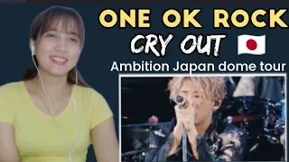 ONE OK ROCK - CRY OUT |JAPAN TOUR LIVE | REACTION VIDEO