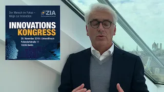 ZIA Hauptstadtstudio: Einladung von Prof. Russo zum Innovationskongress 2019