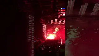 Monday night Raw opening pyro in Birmingham AL 1/9/23.