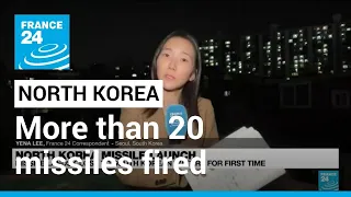 North Korea fires more than 20 missiles • FRANCE 24 English