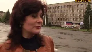 По улицам Славянска разъезжают танки сепаратистов, горожане боятся выходить из дома