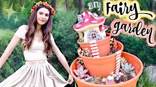 DIY FAIRY GARDEN - Miniature Succulent Planter How To // SoCraftastic