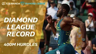 Rai Benjamin shocks Warholm and breaks series record in Eugene 400m hurdles - Wanda Diamond League