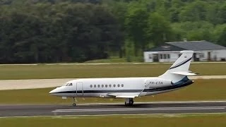 Dassault Falcon 2000 EX, PH-CTH, Departure Eindhoven