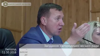 Засідання Ужгородської міської ради