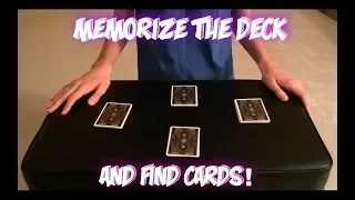 "Memorize" A Completely Shuffled Deck! Advanced Card Trick Performance/Tutorial