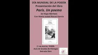 Presentación del libro "París. Un poema"