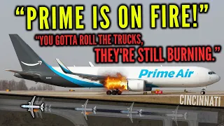 AMAZON PRIME AIR BOEING 767 | REJECTED TAKEOFF and ENGINE FIRE!