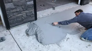 Fixing driveway cracks, height differences, and broken edges, using TF Structural Concrete Repair