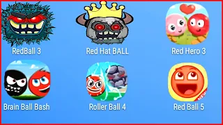 Red ball 4,Red ball 5 new,Red Ball evoled,Blue Ball 10, Red Classic Ball Играем в разные версии