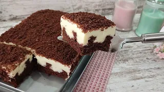 Chocolate pudding cake melts in mouth! Without Cream and gelatin! Very tasty, cheap and fast!