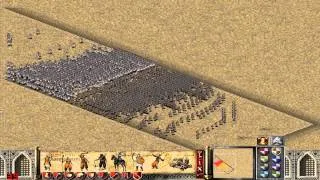 Stronghold Crusader Arena[HD]: 1000 Swordsmen VS 1000 Arabian Swordsmen