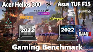 2022 Acer Predator Helios 300 vs Asus TUF F15 Gaming Benchmark Test | #RTX3060 | @StealthGamerSG