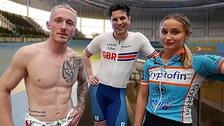 Olympic Gymnasts take on 'Track Cycling' with Professionals! | Nile Wilson