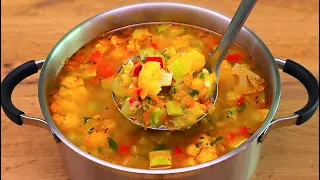 Vegetable soup helped me lose weight quickly! Fat burning soup. Healthy recipes.