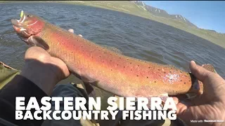 Eastern Sierra Fishing backcountry lake and Convict/Crowley