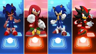 Sonic exe 🆚 Knuckles Sonic 🆚 Shadow Sonic 🆚 Sonic The Hedgehog | Sonic EDM Rush Tiles Hop