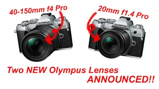 NEW Olympus M.Zuiko PRO 20mm f1.4 and 40-150mm f4 Announced!! - RED35 VLOG 064