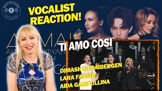 REACTION to Dimash Qudaibergen, Lara Fabian, Aida Garifullina - Ti amo cosi