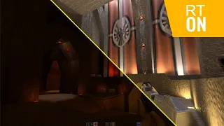 Quake 2 RTX - Ray Tracing ON vs OFF Comparison