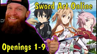 Sword Art Online Openings 1-9 Reaction