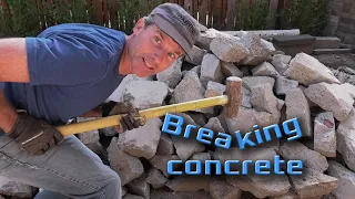 How to break concrete