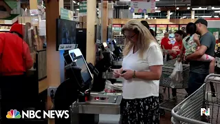 Customers divided as grocery chains open only self-checkout stores