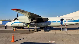 Flying 46 Years Old Soviet Aircraft in 2022 | Southern Sky An-24 | Flight from Oskemen to Karaganda