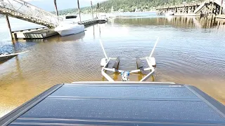 Ford Maverick - towing and launching a Bayliner 175