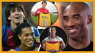 La HISTÓRICA amistad entre Kobe Bryant, Ronaldinho y MESSI