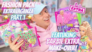 Fashion Pack EXTRAvaganza PART 1 🎀 ft. Barbie EXTRA no.3 (Make-Over!)