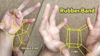 How to create a Double Star, Butterfly, Cube with a Rubber Band