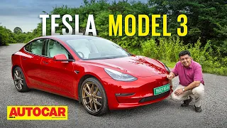 Tesla Model 3 India review - Happy Dussehra! | First Drive | Autocar India