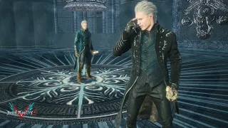 When DMC5 Vergil summoned by DMC3 Vergil