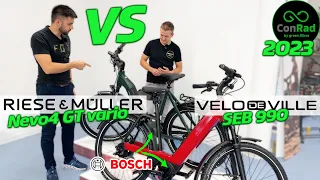 E-Bike Battle: Riese und Müller Nevo4 GT vario vs Velo de Ville SEB990